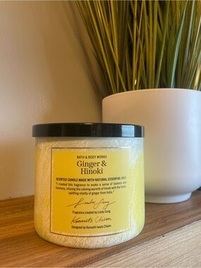 Bath & Body Works Ginger & Hinoki 3-wick Scented Candle